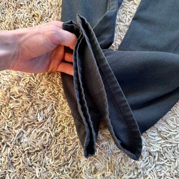 Dickies Black Faded Chino Pants Logo Workwear Mens 34x32 - Picture 4 of 13